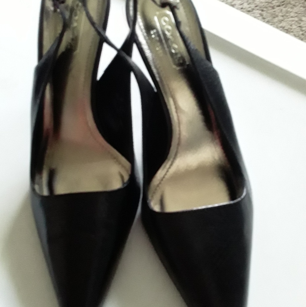 Coach black heels